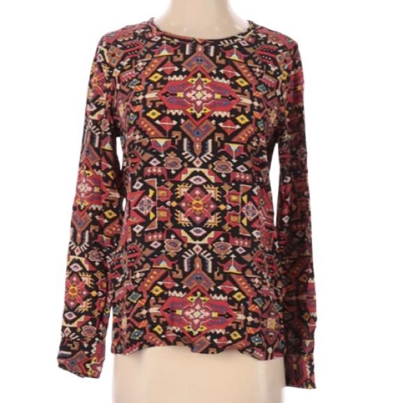 Equipment Liam Aztec southwest print silk top - Picture 4 of 6